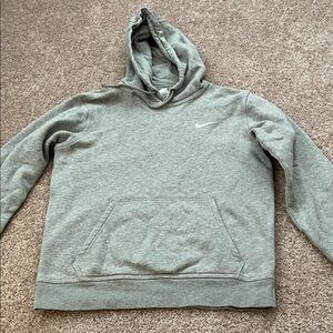 Nike Men's Light Gray Hoodie